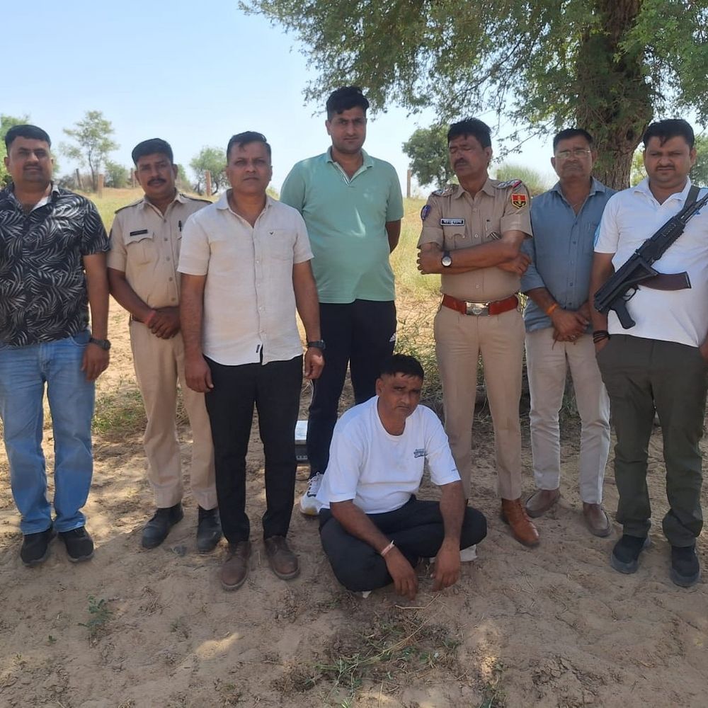 जोधपुर में नशे का सामान लेकर भागता बदमाश गिरफ्तार:1.130 किलोग्राम अफीम के दूध के साथ पकड़ा, घेरकर पकड़ा