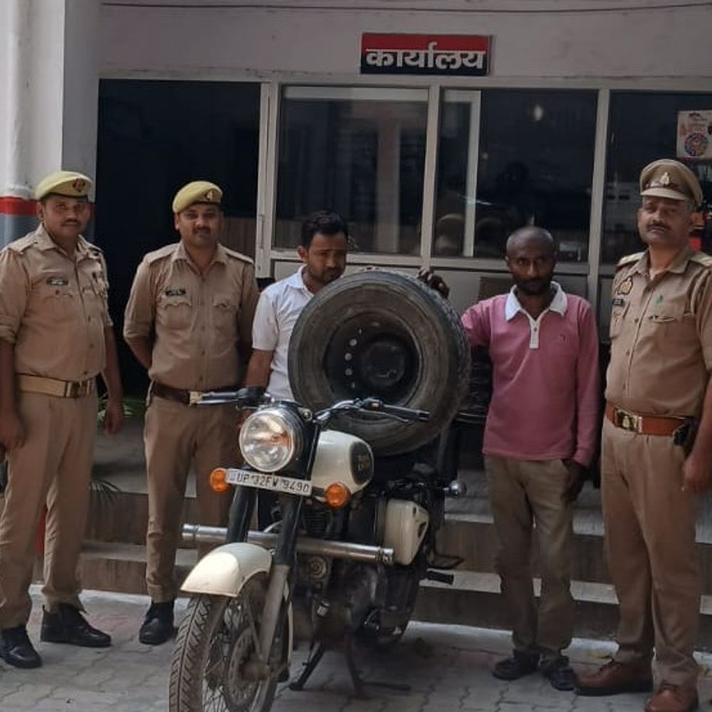 लखनऊ में कारोबार के रंजिश में चुराया गाड़ी का पहिया:2 शातिर चोर गिरफ्तार; आरोपी पर पहले से दर्ज है हत्या का मुकदमा