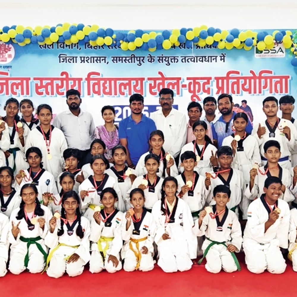 ताइक्वांडो में 32 खिलाड़ियों का प्रमंडल स्तर के लिए हुआ चयन