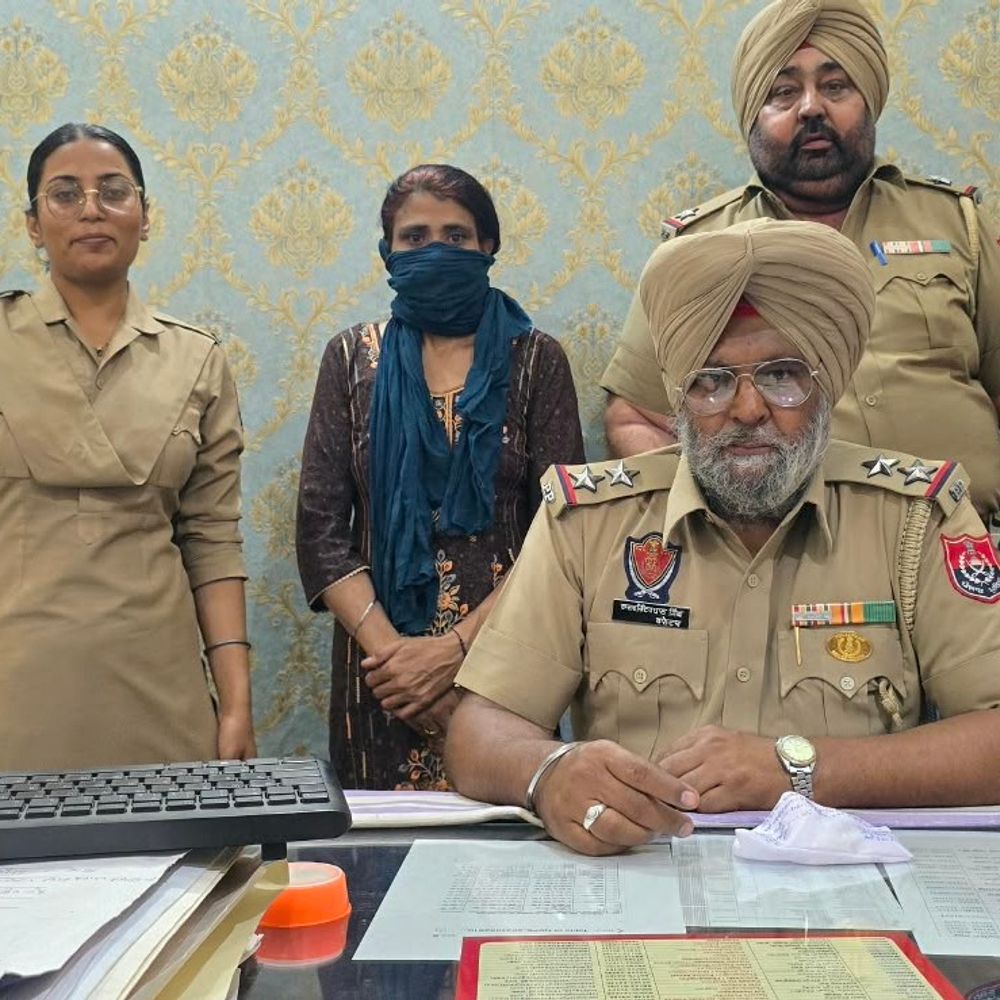 जगराओं में हेरोइन समेत महिला तस्कर गिरफ्तार:ग्राहकों का इंतजार करते पुलिस ने पकड़ा, आरोपी पर पहले से दर्ज हैं 2 केस