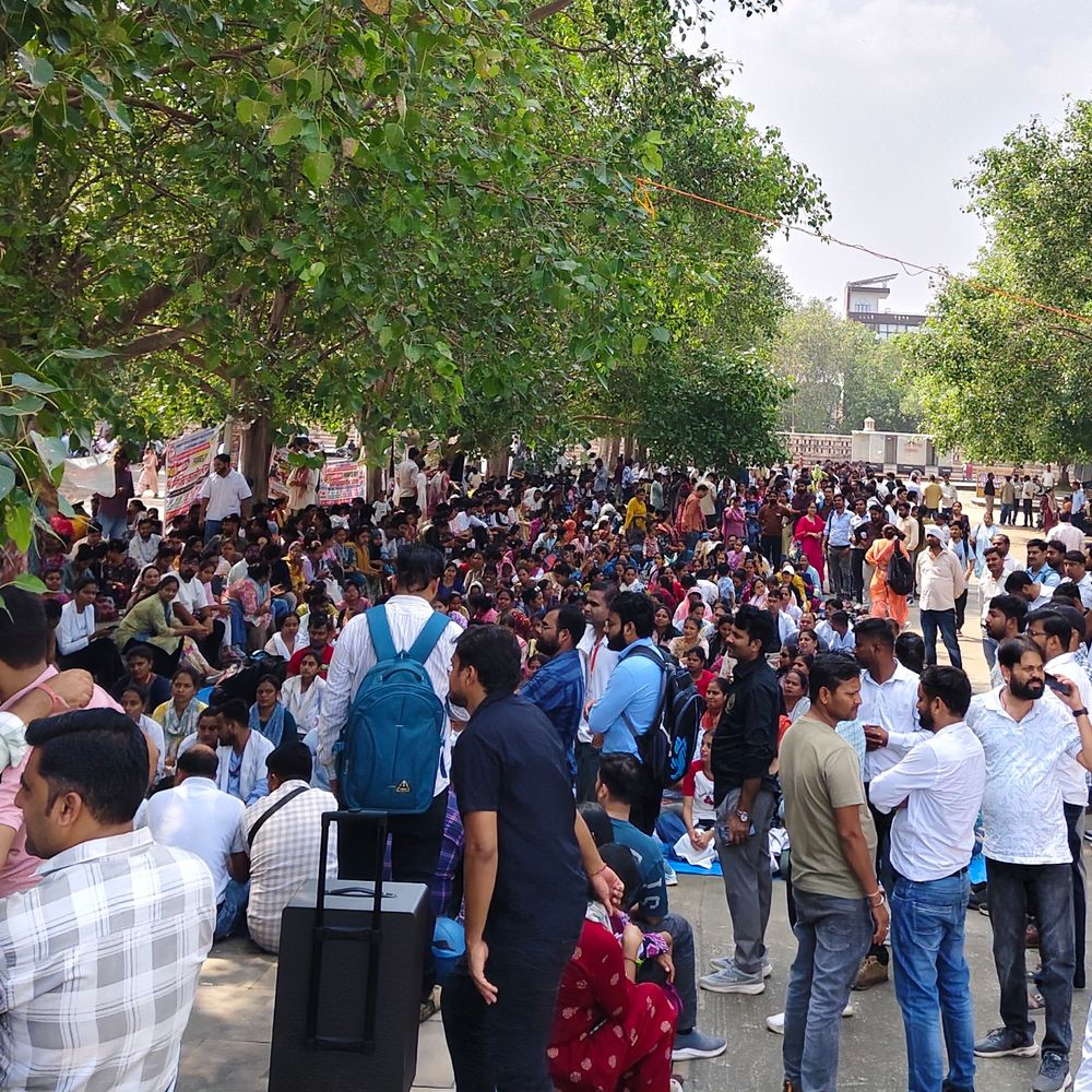 सीएचओ का धरना छठे दिन जारी:सीएचओ बोले- छह दिन बाद भी वार्ता नहीं, सरकार से तत्काल समाधान की अपील