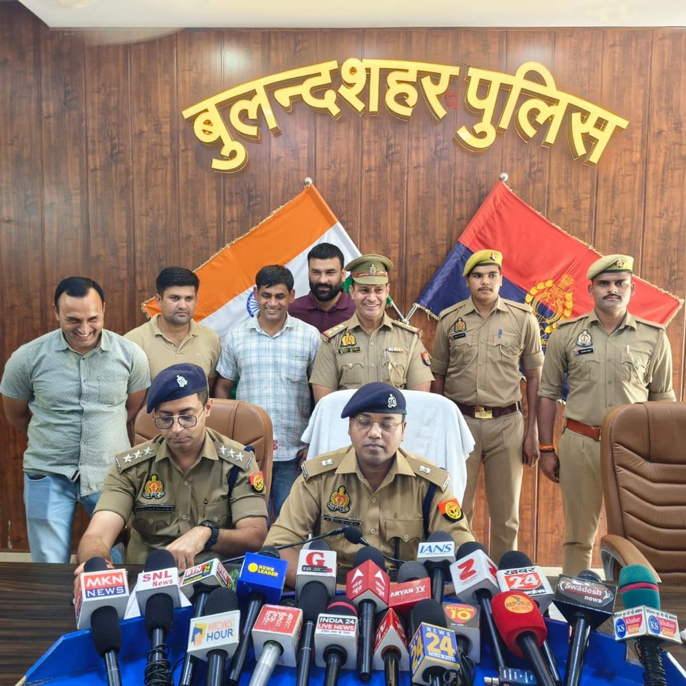 बुलंदशहर में बिजली तार चोर गिरोह का खुलासा:5 गिरफ्तार, 445 किलो एल्यूमीनियम तार बरामद