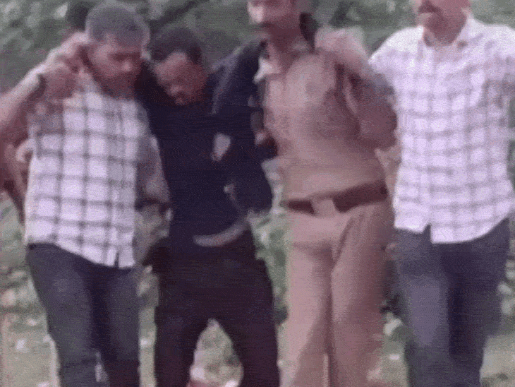 ललितपुर में मासूम से दुष्कर्म का आरोपी मुठभेड़ में घायल:पुलिस ने 12 घंटे में किया गिरफ्तार, पैर में मारी गोली; दादी ने देखी थी वारदात