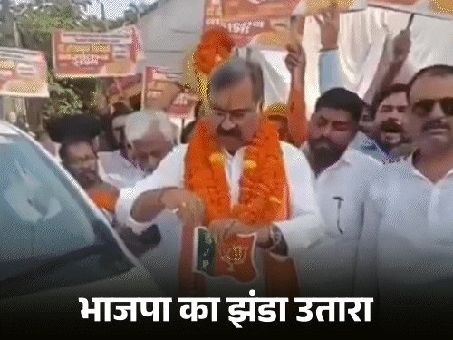 BJP का झंडा उतारने वाले को अखिलेश ने टिकट दिया:संजयन त्रिपाठी ने कल मुलाकात की थी, सपा ने अचानक 2 MLC प्रत्याशी बदले