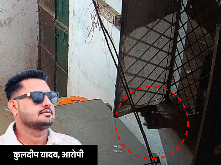 शराब दुकान में फायरिंग-लूट का मुख्य आरोपी गिरफ्तार:कुलदीप यादव पर 2019 से 17 केस दर्ज; कोर्ट से सजा के बाद भी वारंट लंबित रहने का दावा