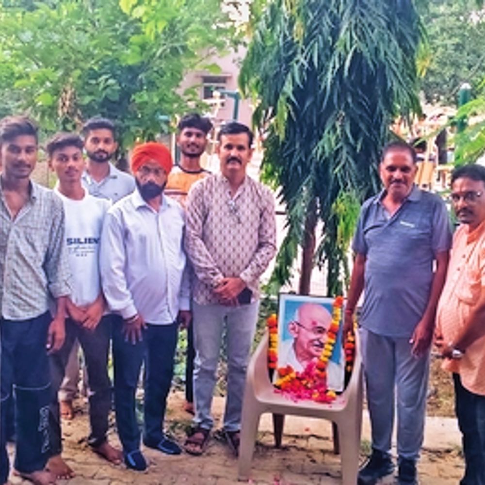 खेल संकुल में मनाई गांधी जयंती