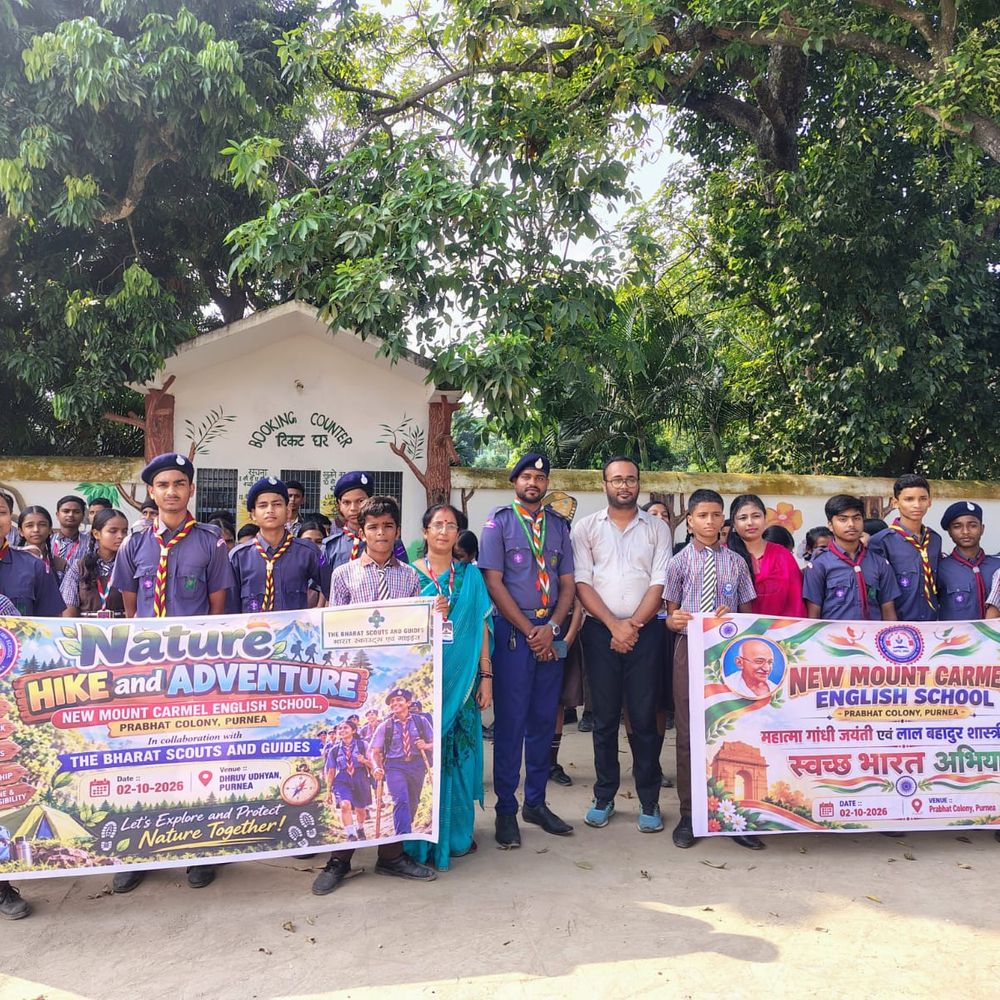 न्यू माउंट कॉर्मेल इंग्लिश स्कूल में मनी गांधी और शास्त्री जयंती, स्वच्छता अभियान चला