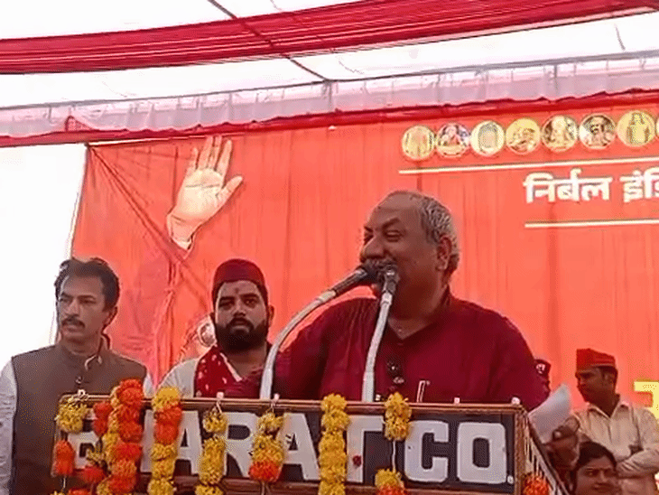 मंत्री बोले- कोई हाथ उठाए, तोड़कर-काटकर फेंक दो:संजय निषाद ने कहा- हमारी तरफ से आदेश है, हम जमानत करवा देंगे