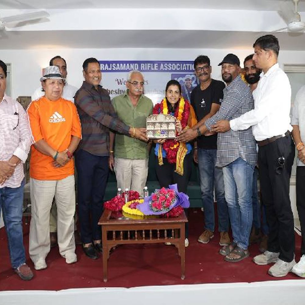 सियाणा गांव से शूटिंग रेंज तक का सफर:एशियन गेम्स; कांस्य पदक विजेता निशानेबाज माहेश्वरी का अभिनंदन