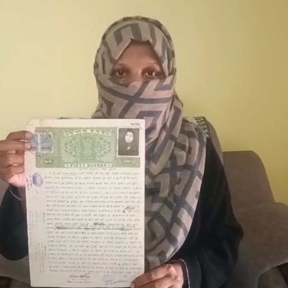 संभल में मुस्लिम महिला ने जताया जान का खतरा:बोली- मुझे कुछ हुआ तो मकान मंदिर के नाम कर देना, जेठ के बेटों पर धमकी देने का आरोप
