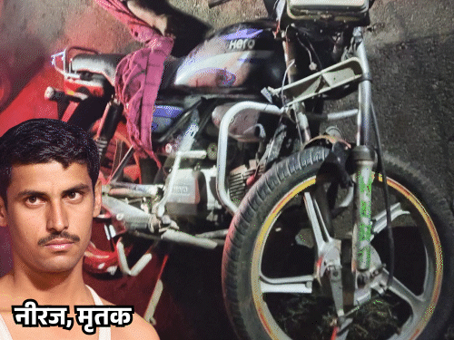 पिकअप की टक्कर से बाइक सवार दो युवकों की मौत:आगरा-मुरादाबाद हाईवे पर हादसा, सीसीटीवी फुटेज खंगाल रही पुलिस
