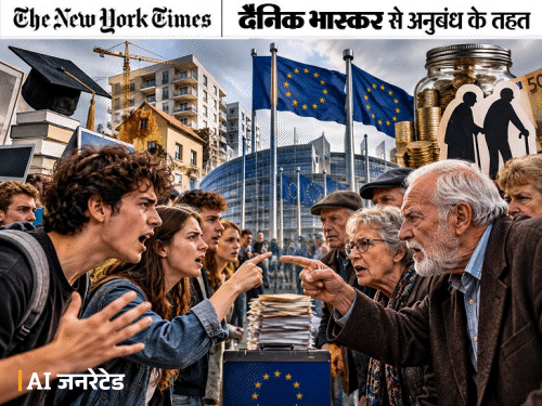 यूरोप में युवाओं पर बुजुर्ग भारी पड़ रहे:पेंशन पर सरकारी खजाना खर्च; Gen Z नौकरी-घर और अच्छी शिक्षा मांग रहे