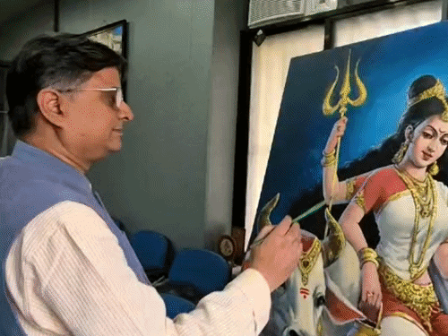 काशी में बनकर तैयार हो रही 64 योगिनियों के चित्र:2 महीनों तैयार होकर उज्जैन के त्रिवेणी म्यूजियम में लगेंगे चित्र
