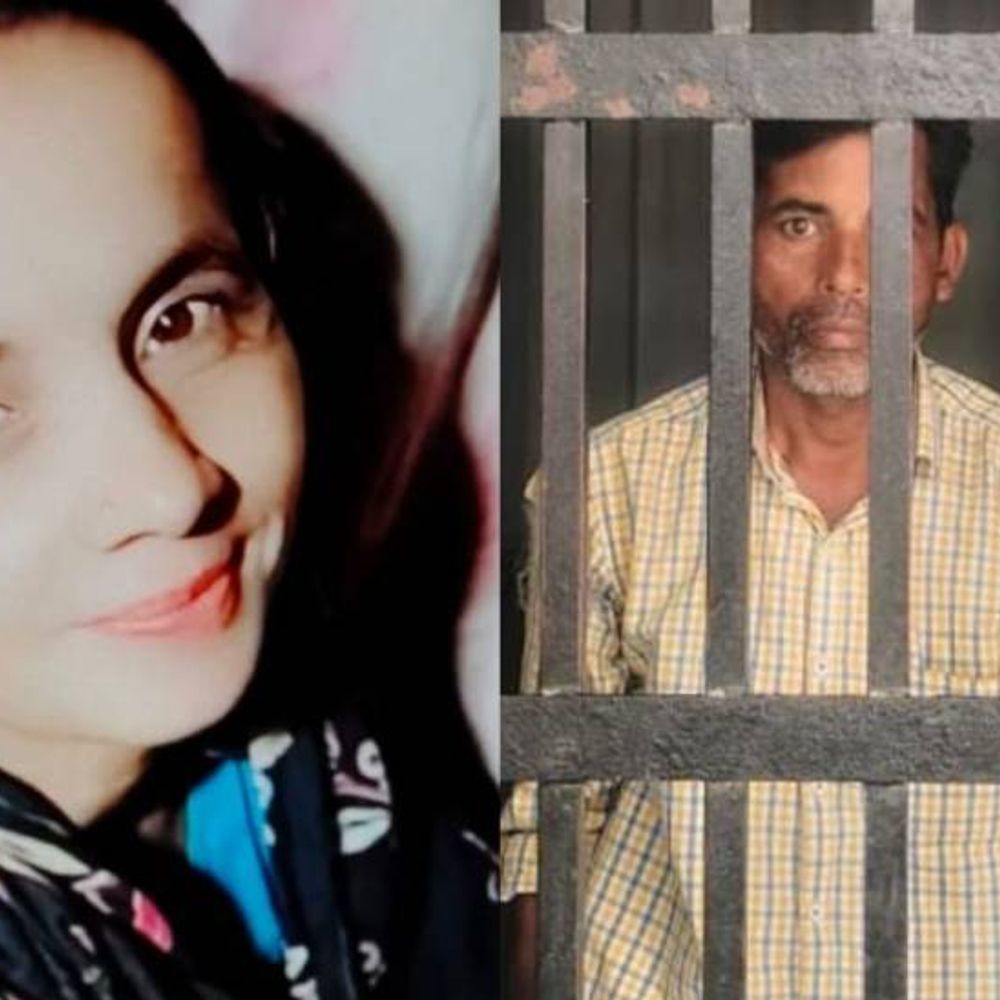 गोरखपुर में पत्नी का पेट फाड़ने वाला अरेस्ट:भाई के साथ हंसी मजाक करते देख हंसिया से मारा था, आंत बाहर आई, 20 टांके लगे