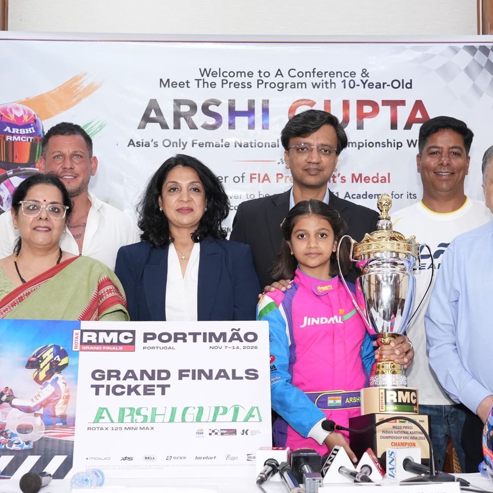 10 साल की आरशी बनीं चैंपियन:फाइनल रेस में लगातार आठ सबसे तेज लैप दर्ज कर रचा इतिहास