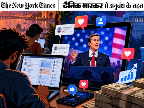 भारत से अमेरिकी चुनाव को प्रभावित करने की कोशिश:वीडियो में उम्मीदवार की तारीफ, मुंबई में बैठे शख्स को हर पोस्ट के 15 डॉलर मिले