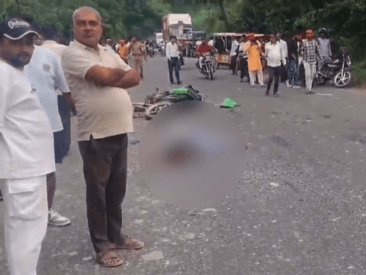 करवा देने जाते समय बाप-बेटी की मौत:गोंडा में दोनों की पहचान हुई, 3 साल की बच्ची रेफर