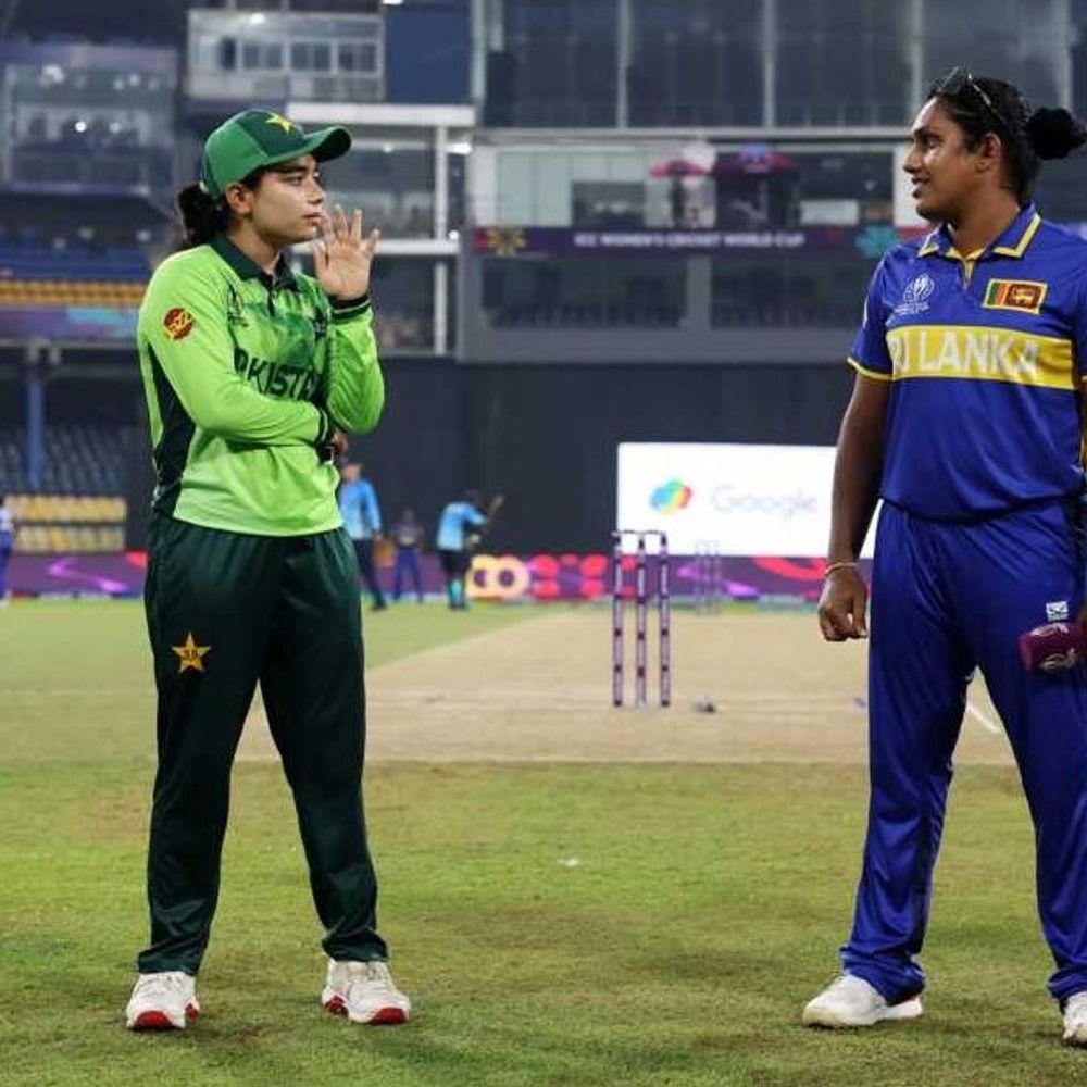 श्रीलंका-पाकिस्तान महिला विश्वचषक सामना अनिर्णित:कोलंबोत पाचवा सामना पावसामुळे रद्द; पाकिस्तानला फक्त 4.2 षटके खेळता आली
