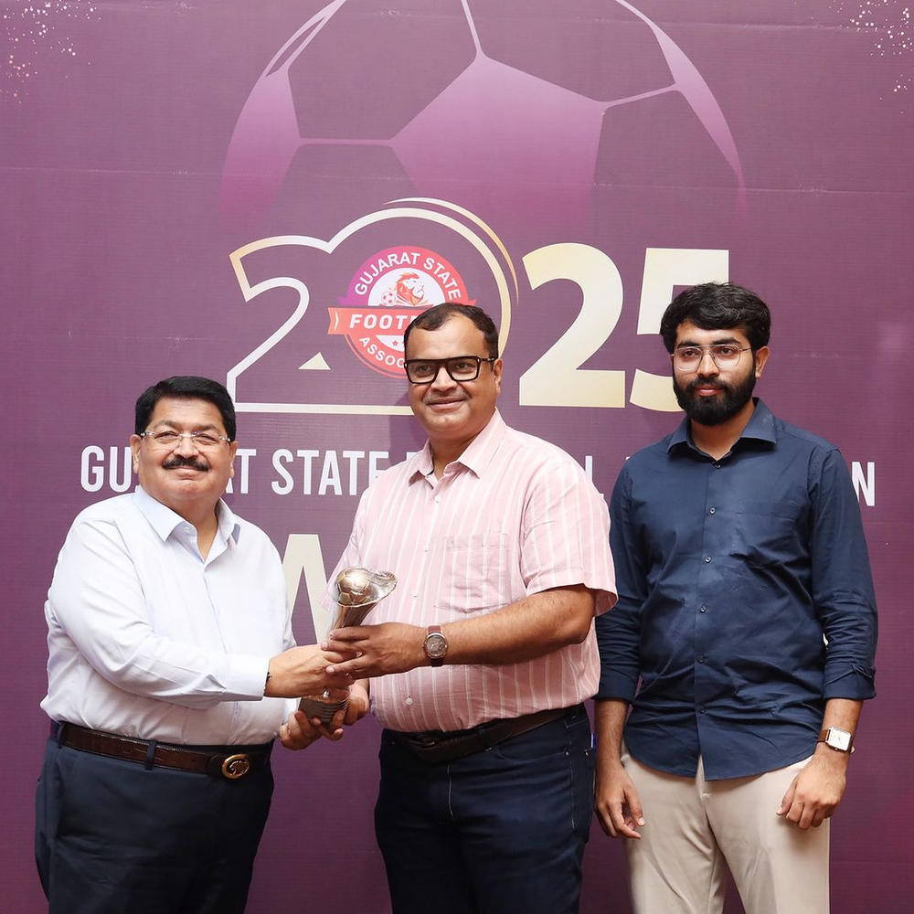 પરિમલ નથવાણીની GSFAના અધ્યક્ષ તરીકે પુનઃવરણી:ઉત્કૃષ્ટ પ્રદર્શન કરનારા જિલ્લા અને વ્યક્તિઓનું સન્માન કરાયું; વ્યક્તિગત કેટેગરીમાં પણ એવોર્ડ એનાયત કરાયા