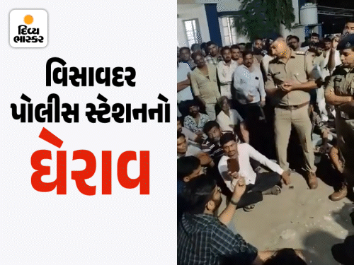 ઈટાલિયા-મહિલા PSI વચ્ચે જીભાજોડી, VIDEO:પોલીસે કહ્યું, 'તમને કાયદાની ખબર નથી', MLA બોલ્યા- 'તો મને જેલમાં પૂરી દો', અનાજ સગેવગે કરવા મુદ્દે બબાલ