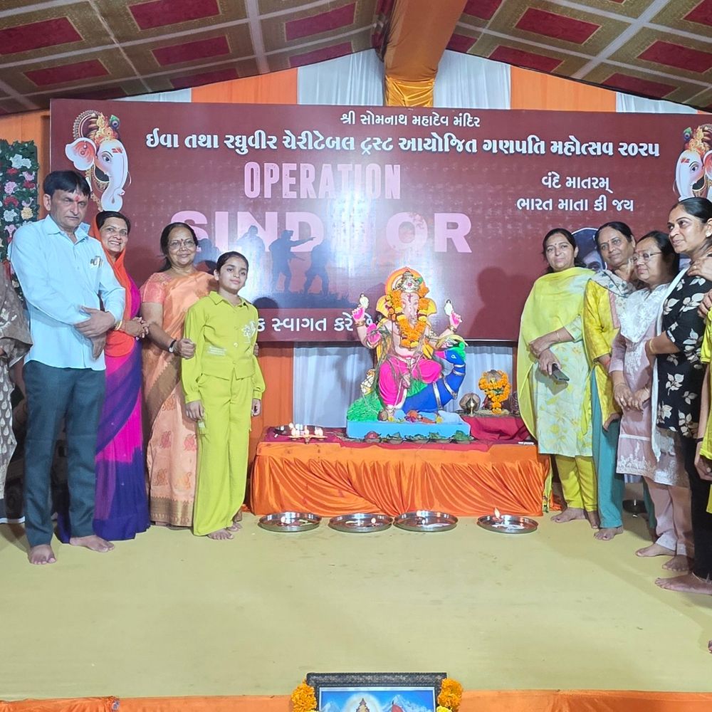 જામનગરમાં ઓપરેશન સિંદૂર થીમ આધારિત ગણેશ પંડાલ: ધાર્મિકતા અને રાષ્ટ્રભક્તિનો અનોખો સંગમ, આકર્ષણનું કેન્દ્ર.