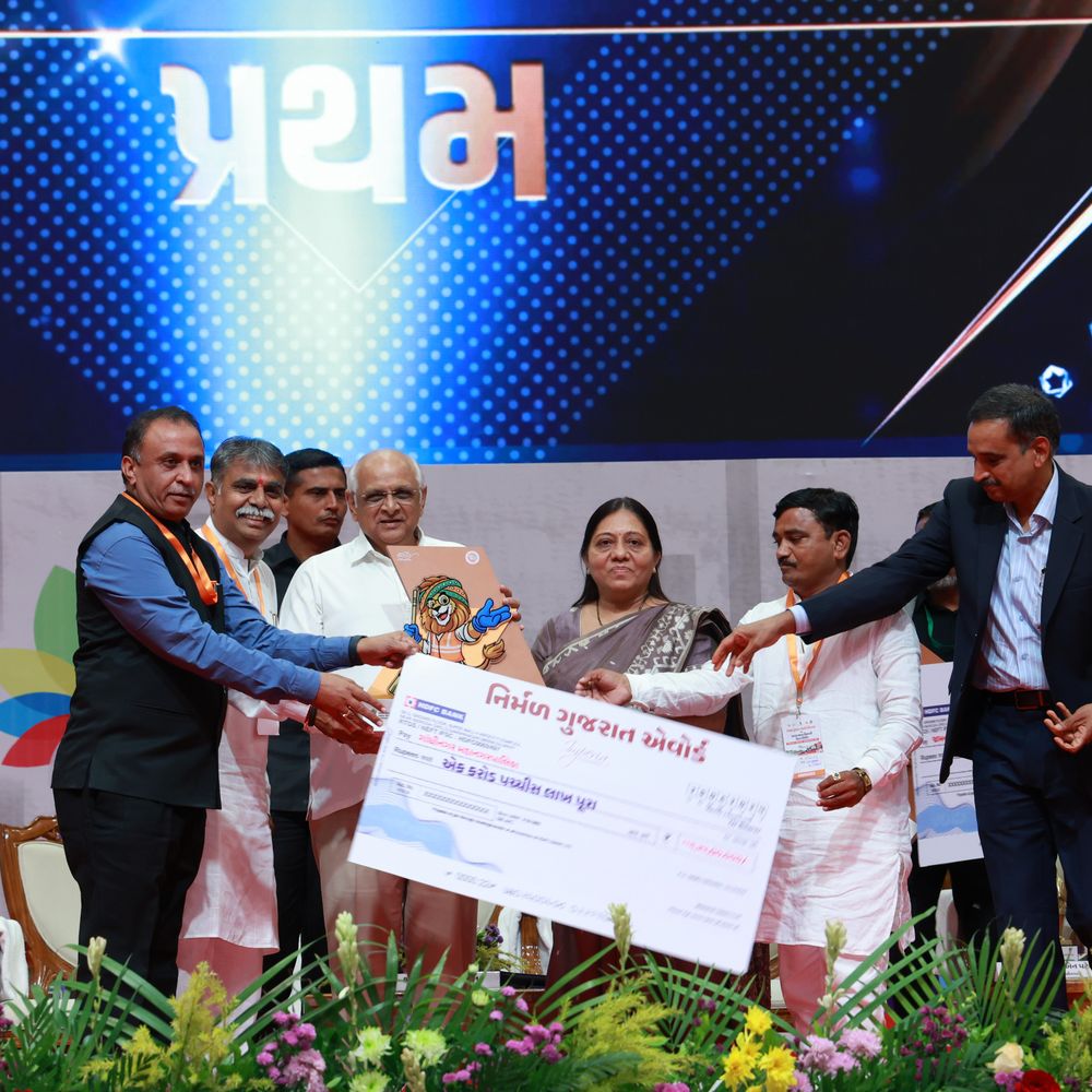 ગાંધીનગર મહાનગરપાલિકાને સ્વચ્છતા ક્ષેત્રે પ્રથમ ક્રમાંક અને 1.25 કરોડનું ઈનામ મળ્યું: 'મારું શહેર, સ્વચ્છ શહેર'માં એવોર્ડ.