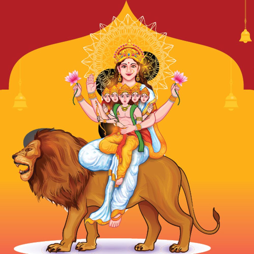 આજે પાંચમા નોરતે સ્કંદમાતાની પૂજાનું મહત્વ: સંતાનસુખ, જ્ઞાન, હિંમત અને શાંતિના આશીર્વાદ મળે છે.