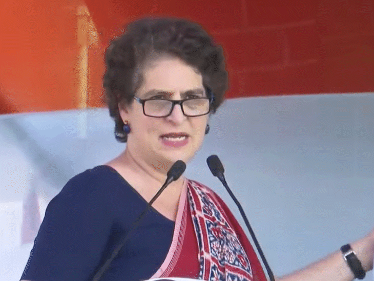 પ્રિયંકા ગાંધી: અંગ્રેજોનું નહીં, હવે મોદીનું સામ્રાજ્ય; અદાણી-અંબાણીનું દેવું માફ, ખેડૂતોનું નહીં