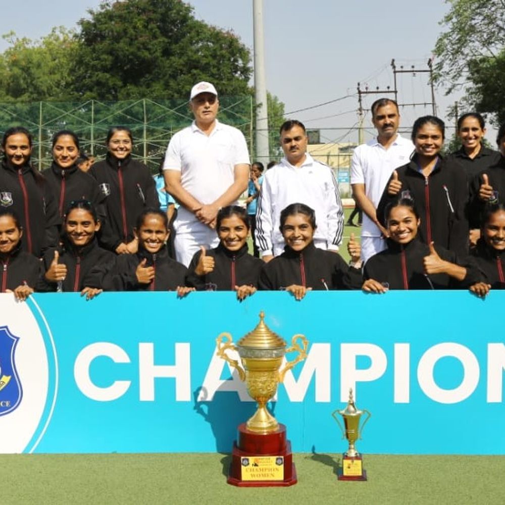 રાજકોટ રેન્જ મહિલા હોકી ટીમ DGP કપમાં સતત ત્રીજી વખત ચેમ્પિયન બની.