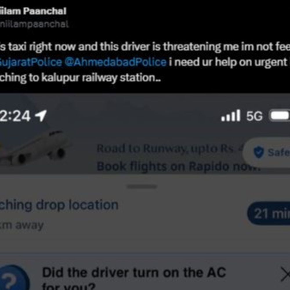 હેલ્લારો અભિનેત્રી નીલમ પંચાલને કેબ ડ્રાઇવરનો ખરાબ અનુભવ, ધમકી મળતા પોલીસની મદદ.