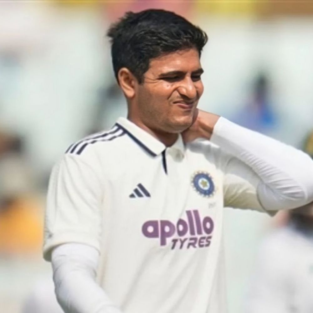 શુભમન ગિલ બીજી ટેસ્ટમાંથી બહાર:મેડિકલ ટીમે અનફિટ જાહેર કર્યો, ગળામાં દુખાવાને લીધે પહેલી મેચ અધવચ્ચે જ છોડી હતી