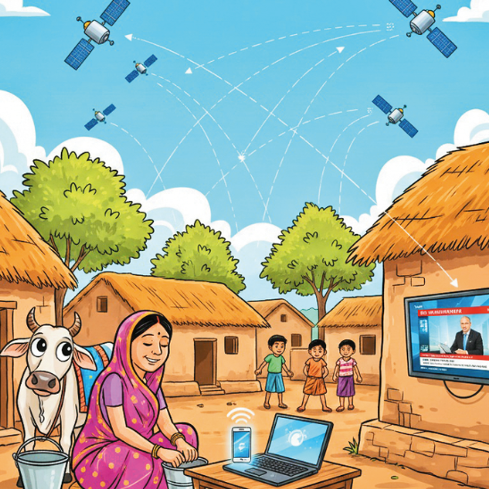 સ્ટારલિંક: ઈન્ટરનેટની આકાશગંગા આવી રહી છે, જે ગુજરાતમાં ટૂંક સમયમાં સેવા આપવા માટે તૈયાર છે.