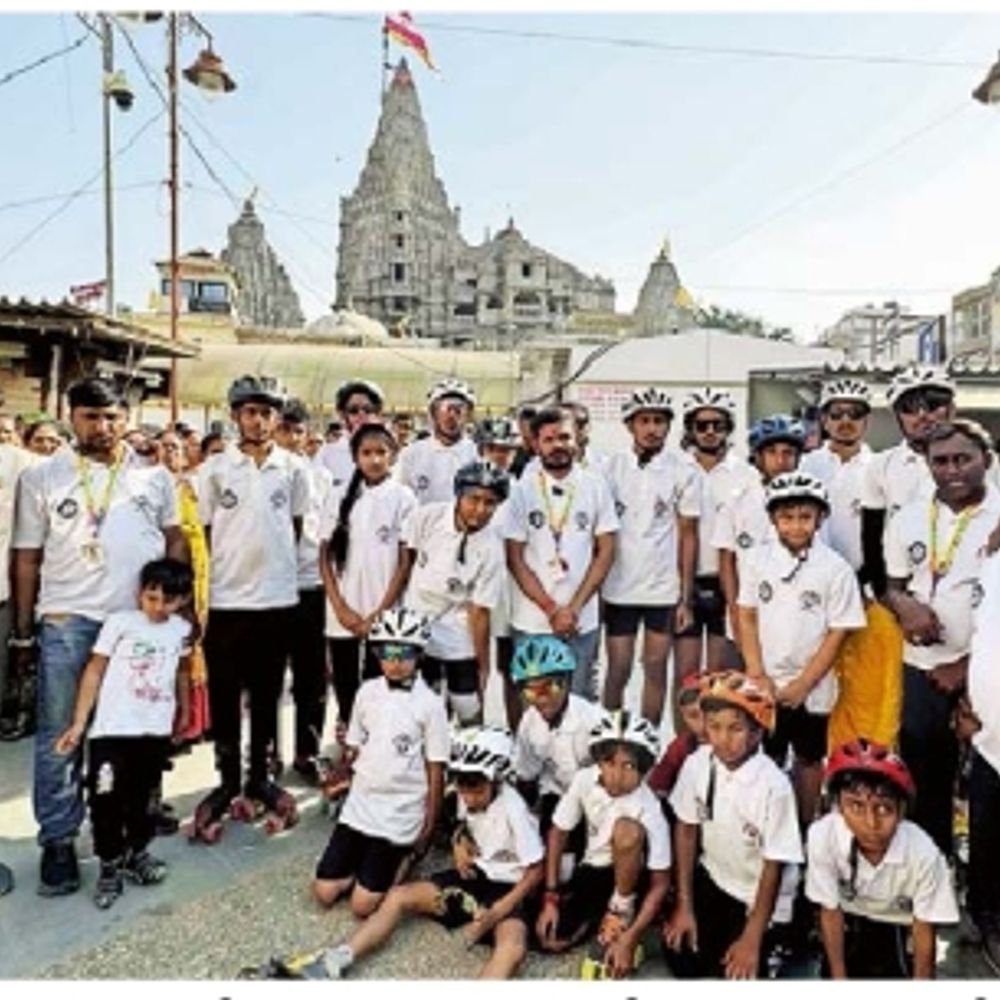 ભાવનગરના લાયન ક્લબના 21 બાળકોની 425 KMની સ્કેટિંગ યાત્રા, 4 દિવસમાં દ્વારકા પહોંચ્યા.