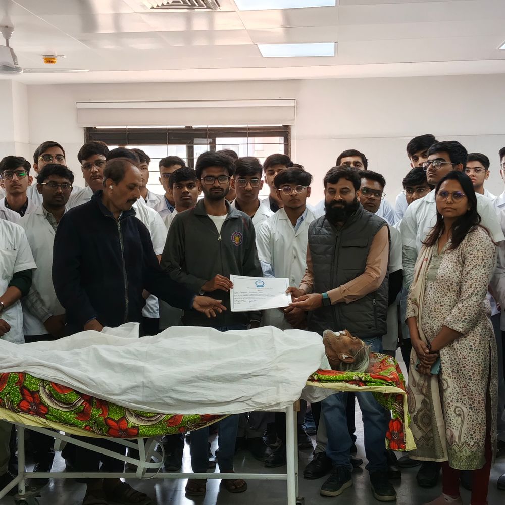 સમાજ માટે પ્રેરણાદાયી ઉદાહરણ: વયોવૃદ્ધ દાનવીરનું દેહદાન, તબીબી છાત્રોને સેવાનો રાહ ચીંધ્યો.