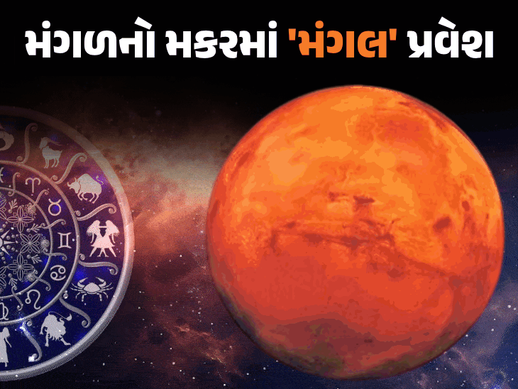 મંગળનું મકર રાશિમાં ગોચર: તુલા-મીન માટે પ્રોપર્ટી ડીલ શુભ, સિંહ જાતકોને સરકારી નોકરીની તક.