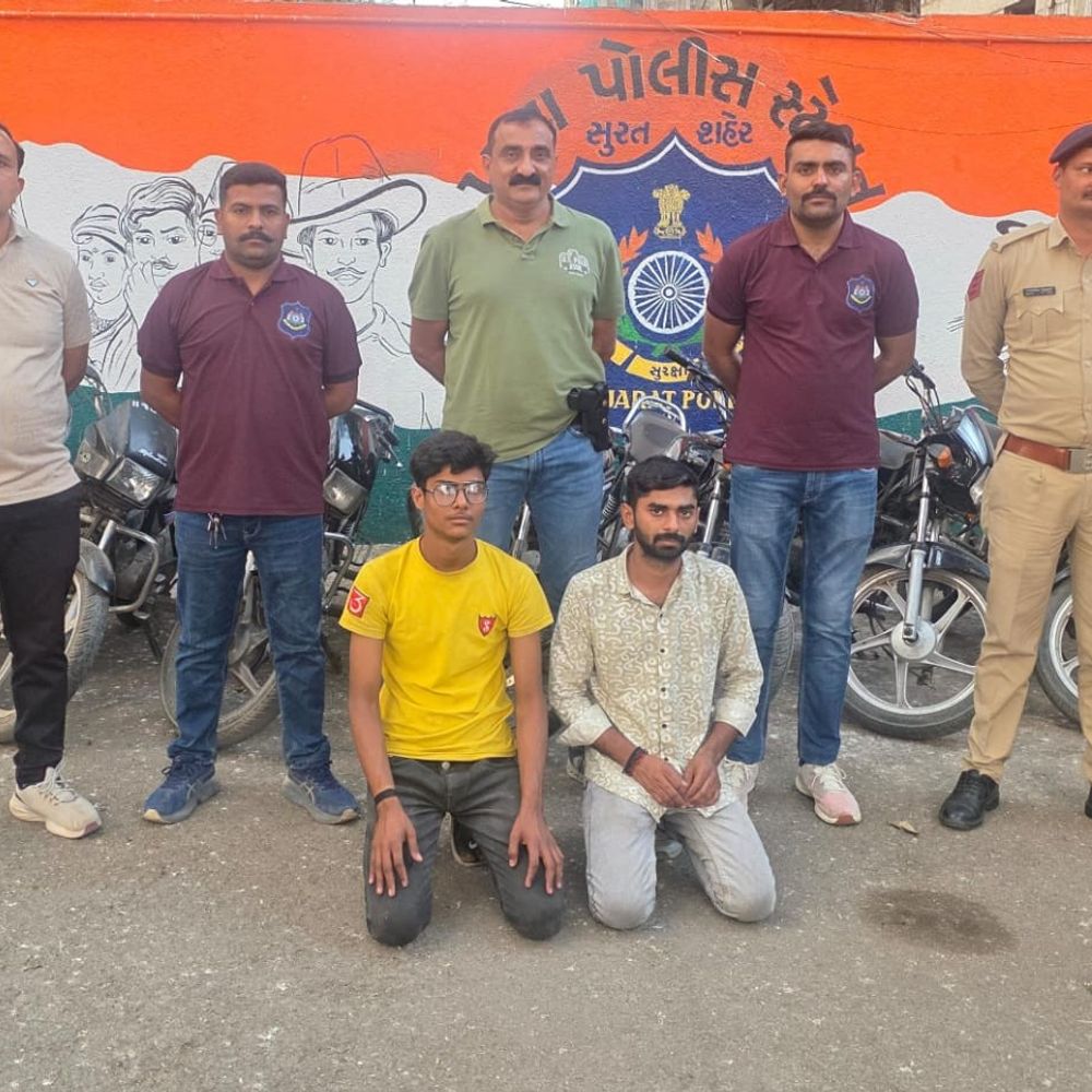 સુરત પોલીસની ચોરીની બાઈક માટે સ્પેશિયલ ડ્રાઇવ: પુણા પોલીસે 9 બાઈક સાથે 3 આરોપીઓને ઝડપ્યા.