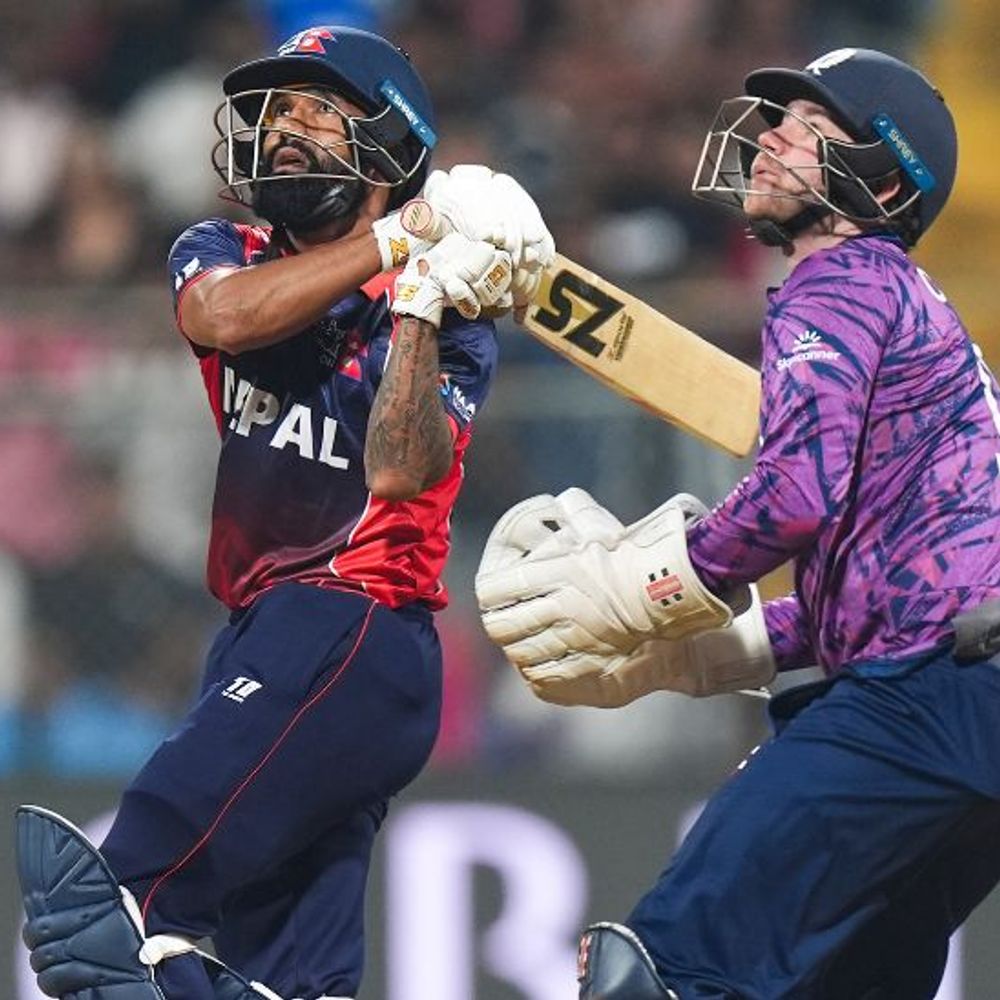 T20 વર્લ્ડકપ: નેપાળે સ્કોટલેન્ડને 7 વિકેટે હરાવ્યું:દીપેન્દ્ર સિંહ ઐરીએ 50 રન બનાવ્યા, સોમપાલ કામીને 3 વિકેટ