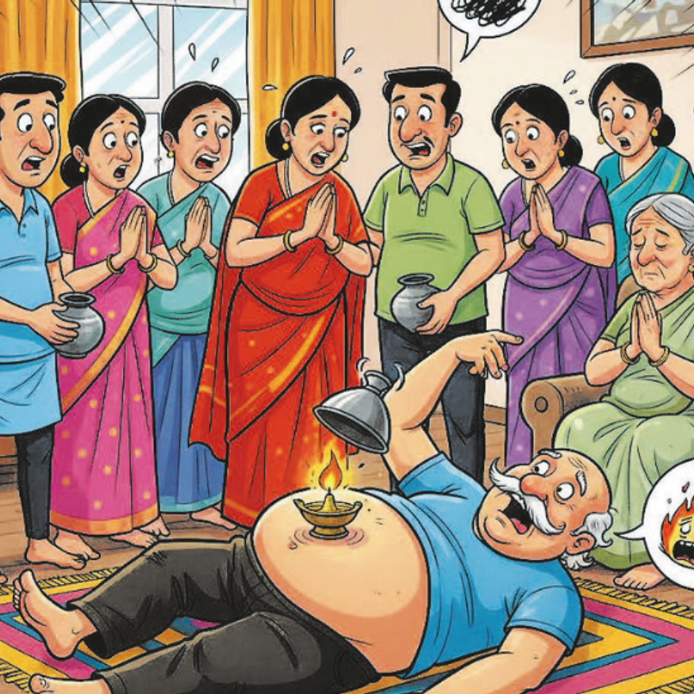 "બુધવારની બપોરે:પેટ ઉતારો, સૈંયા": આ લેખમાં રમૂજી શૈલીમાં પેટ ઘટાડવાની વાત કરવામાં આવી છે.