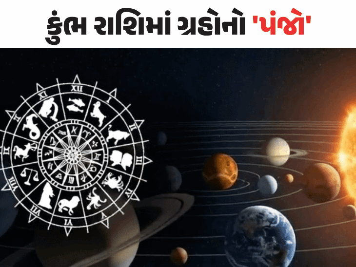 મંગળનું ગોચર, કુંભ રાશિમાં પંચગ્રહી યોગ:મેષ રાશિના લોકો પર થશે ધનવર્ષા, તુલાના જાતકોની સફળતા નક્કી; વૃષભ-કર્કના જાતકોએ 2 એપ્રિલ સુધી સાવધ રહેવું
