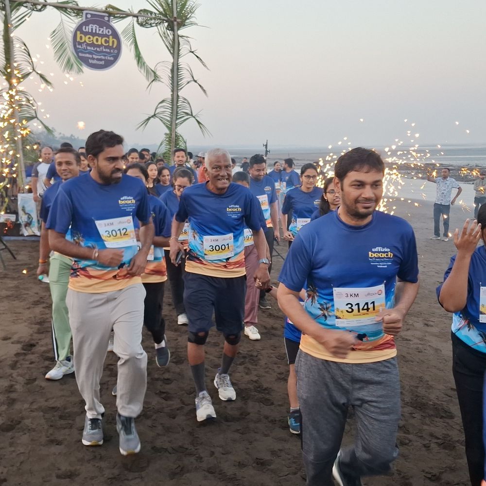 વલસાડ તિથલ બીચ મેરેથોન: 1700+ દોડવીરો, Sunday Sports Club દ્વારા 5મી આવૃત્તિનું આયોજન.