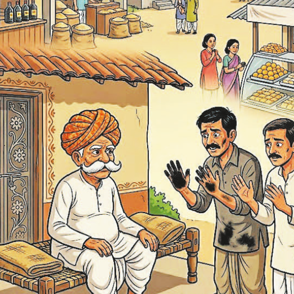 દેશી ઓઠાં: ઓઘડદાસનો ઓટલો: ગામડાની વાતો અને ન્યાયના વિષયો પર આધારિત એક દેશી વાર્તાનું સંક્ષિપ્ત વર્ણન.