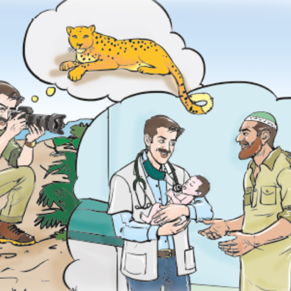 ડૉક્ટરની ડાયરી: છોડ સાથે પીંછું: ડોક્ટર દર્શનભાઈની વાર્તા, જેમણે જંગલમાં દીપડાની સાથે માનવતા મહેકાવી.