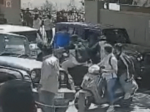 Aditya Rathore Attack Near Law Garden College Alert