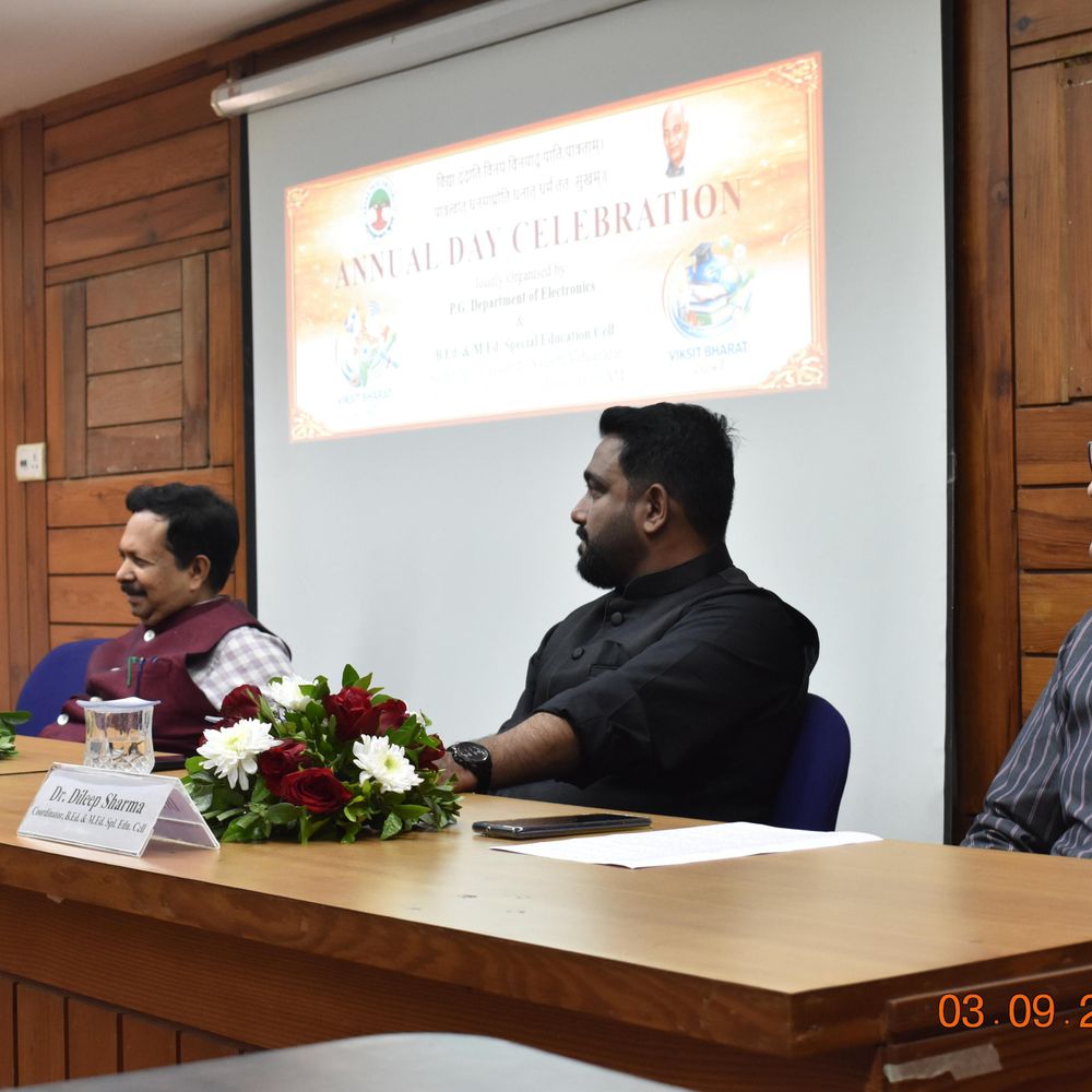 સરદાર પટેલ યુનિવર્સિટીમાં ઇલેક્ટ્રોનિક્સ વિભાગનો વાર્ષિકોત્સવ:સક્ષમ સેન્ટર અને સ્પેશિયલ એજ્યુકેશન સેલ પણ જોડાયા
