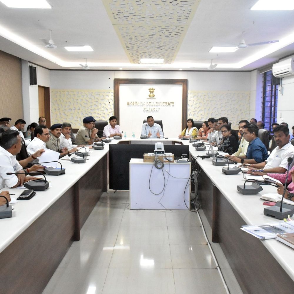 ભરૂચમાં 14 માર્ચે CM વિકાસ કાર્યોનું ઈ-લોકાર્પણ કરશે:કલેક્ટર ગૌરાંગ મકવાણાએ તૈયારીઓની સમીક્ષા કરી