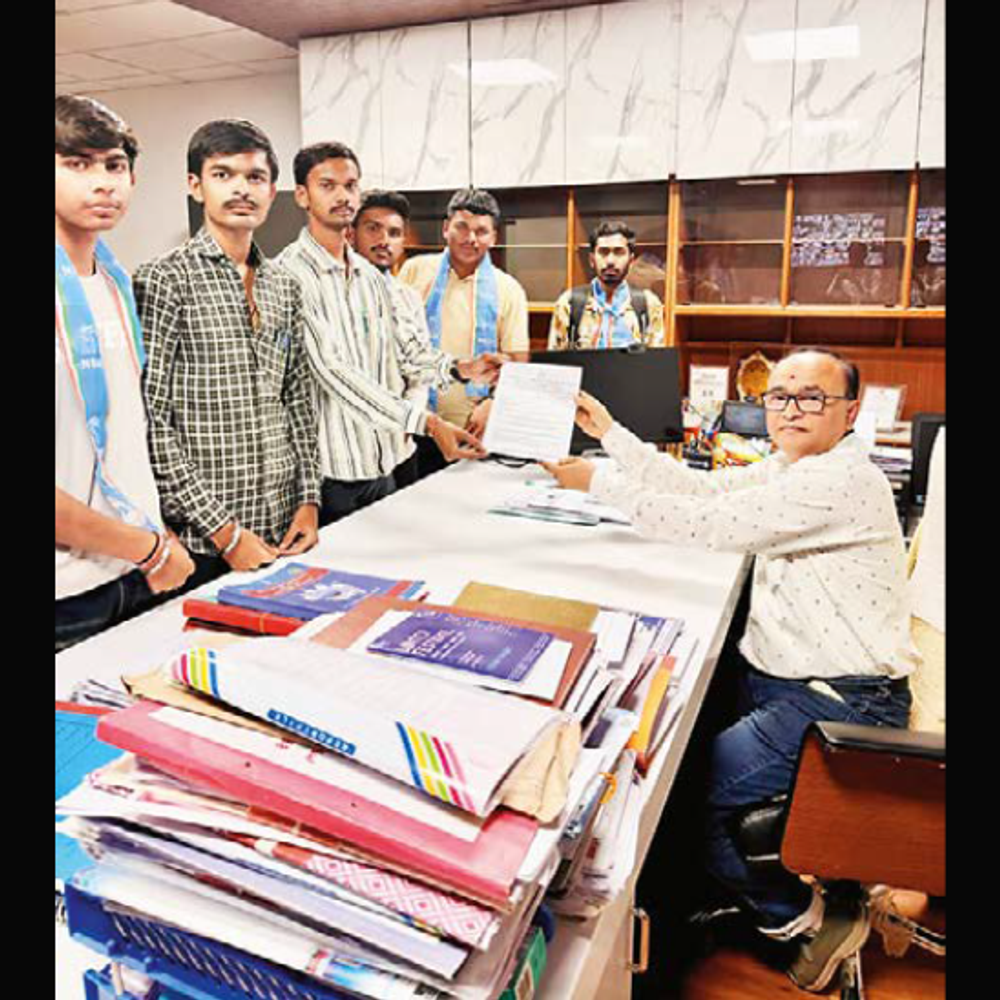 NSUI દ્વારા રજૂઆત:કચ્છ યુનિ.માં 2024ની જાહેરાતના આધારે વર્ષ 2026માં ભરતી કેમ ?