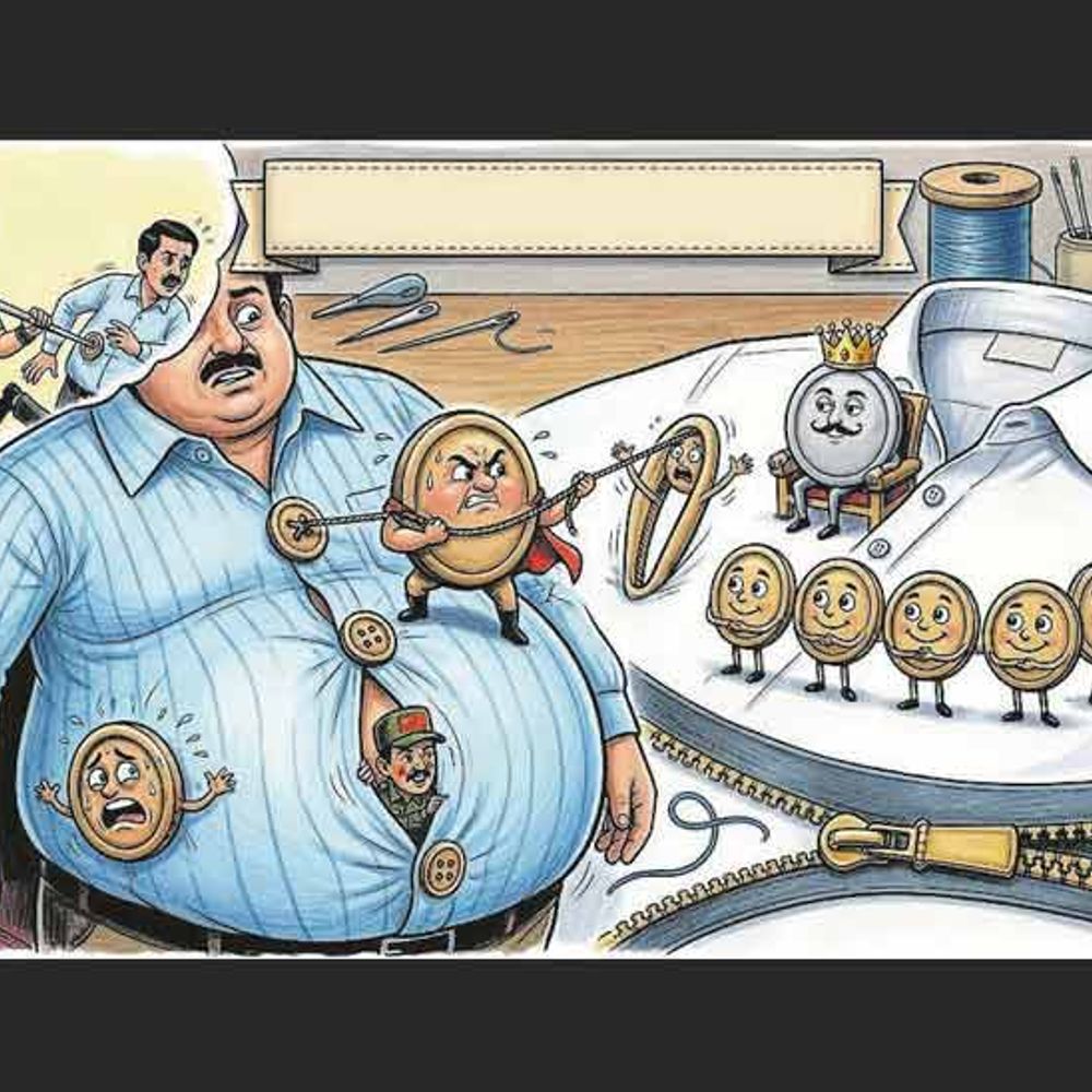 ગતકડું:બટન અને ગાજ: શર્ટ પર કરે રાજ