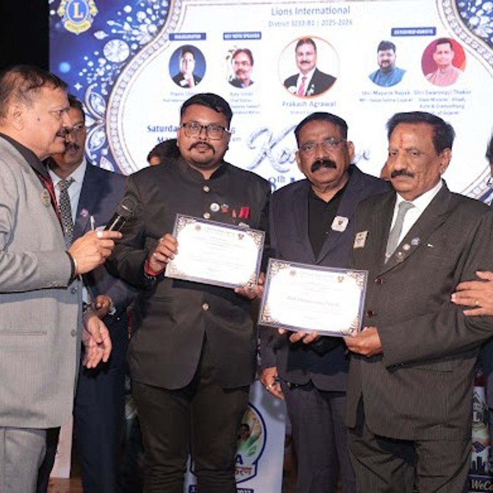 પાટણમાં લાયન્સ ડિસ્ટ્રિક્ટ 3232 B1નું આઠમું અધિવેશન સંપન્ન:'કોહિનૂર'માં 400થી વધુ ડેલિગેટોની વિશેષ ઉપસ્થિતિ રહી