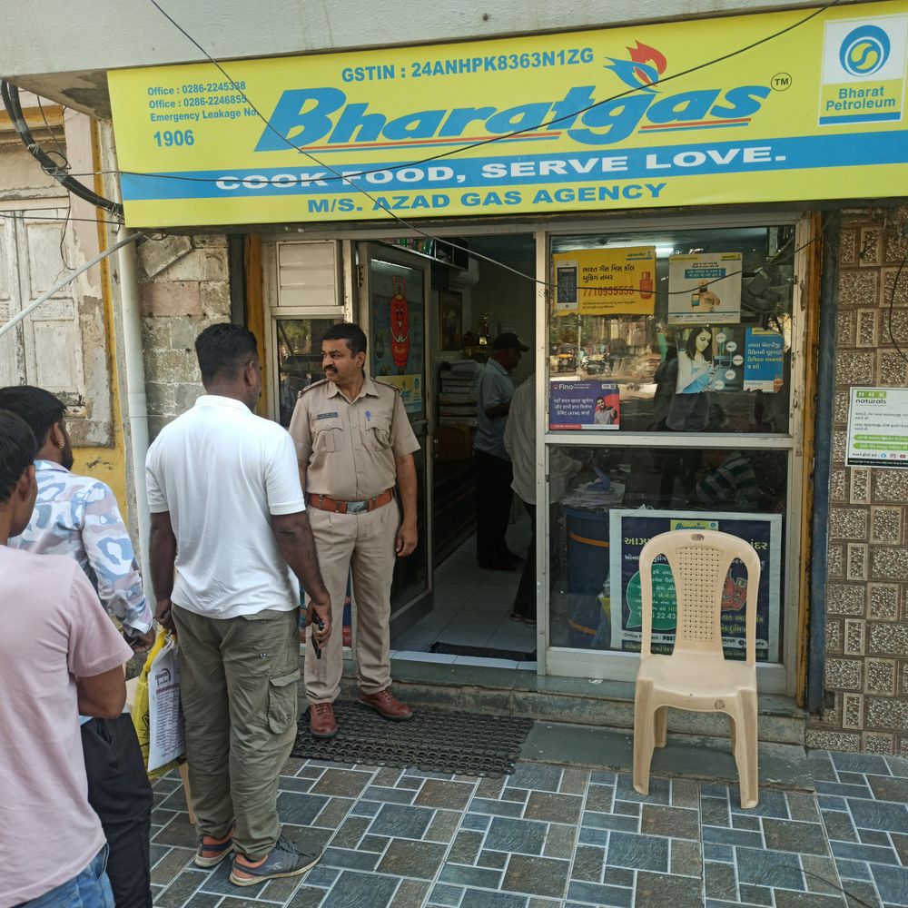 કામગીરી:પોરબંદર જિલ્લામાં હવે ગેસ એજન્સી ખાતે પોલીસનો પહેરો લગાવાયો