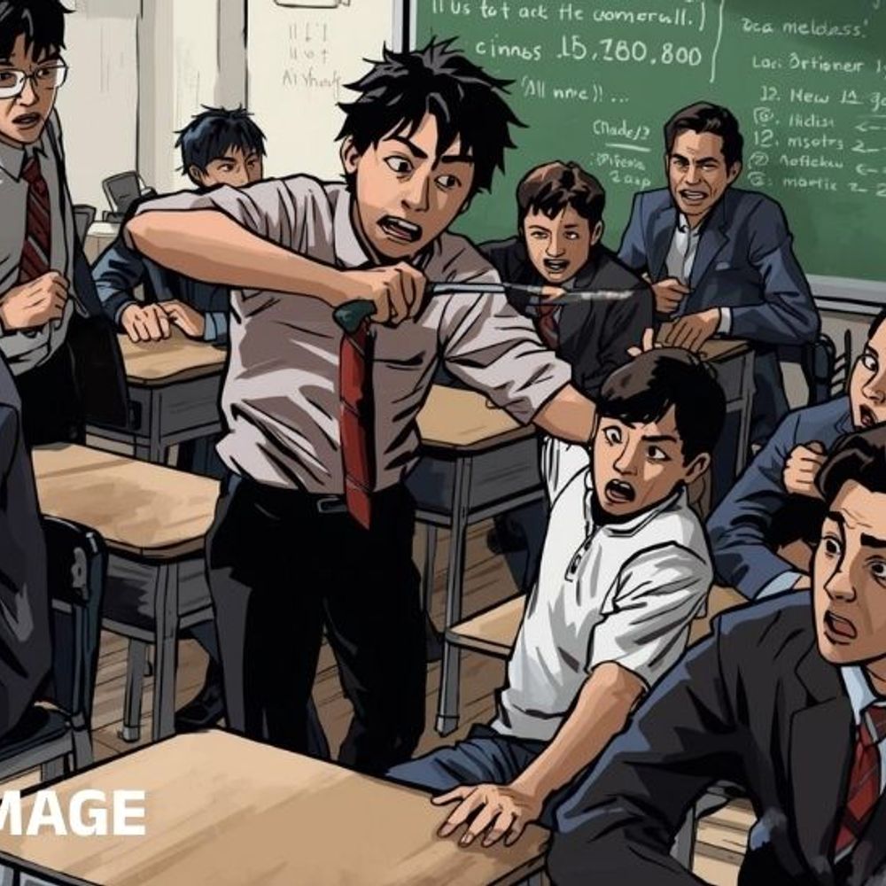 અમદાવાદમાં સ્કૂલ બાદ ટ્યુશનમાં છરી.